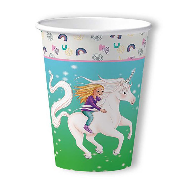 Sternenschweif XXL Party-Set Einhorn 78-tlg. Tisch-Deko Sternenschweif XXL Party-Set Einhorn 78-tlg. Tisch-Deko Party-Zubehör Einhorn Märchen Kindergeburtstag Geschirr-Dekoration