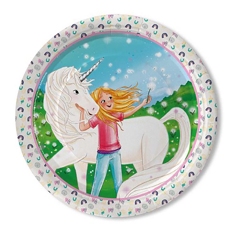 Sternenschweif XXL Party-Set Einhorn 78-tlg. Tisch-Deko Sternenschweif XXL Party-Set Einhorn 78-tlg. Tisch-Deko Party-Zubehör Einhorn Märchen Kindergeburtstag Geschirr-Dekoration