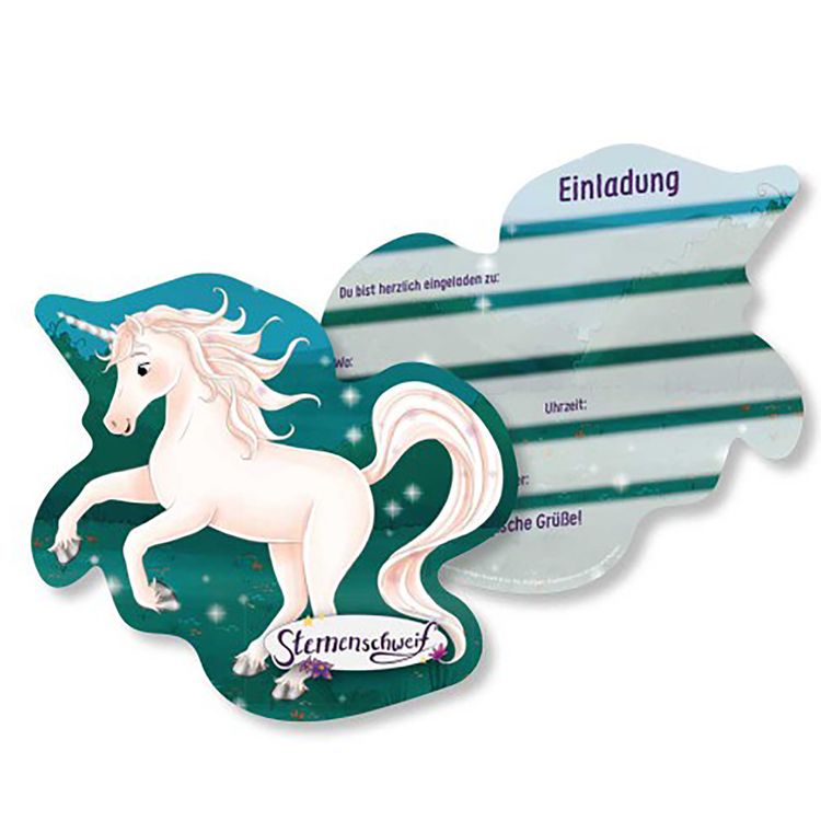 Sternenschweif XXL Party-Set Einhorn 78-tlg. Tisch-Deko Sternenschweif XXL Party-Set Einhorn 78-tlg. Tisch-Deko Party-Zubehör Einhorn Märchen Kindergeburtstag Geschirr-Dekoration