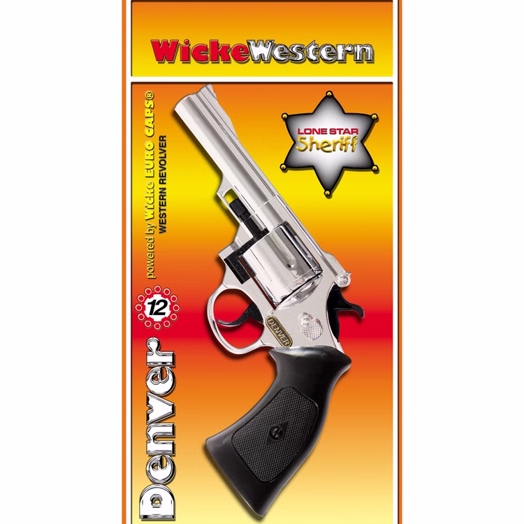 Pistole Denver Chrom 22 cm Western-Colt mit 144 Schuss Munition Spielzeug-Revolver Kostüm-Zubehör Kinder-Spielzeug Cowboy Wilder Westen Western Fasching Karneval Mottoparty Kinderfasching Pistole Denver Chrom 22 cm Western-Colt mit 144 Schuss Munition Spielzeug-Revolver Kostüm-Zubehör Kinder-Spielzeug Cowboy Wilder Westen Western Fasching Karneval Mottoparty Kinderfasching