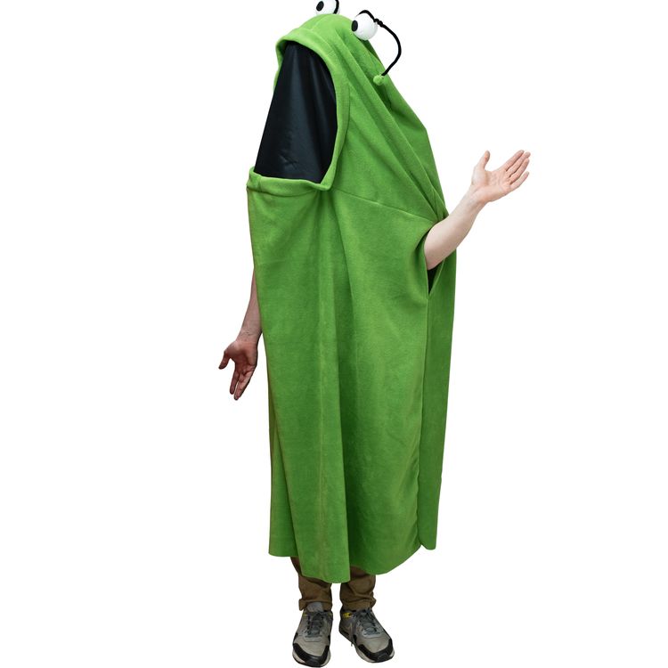 Monster Kostüm Geist Yoko Grün für Erwachsene Grünes Monster Kostüm von Vorne