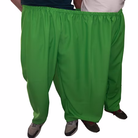 Doppelhose Grün Hose mit drei Hosenbeinen Party-Spaß Hochzeit Geburtstag Partyspiel Fasching Karneval Mottoparty Grüne Doppelhose für zwei Personen mit drei Hosenbeinen