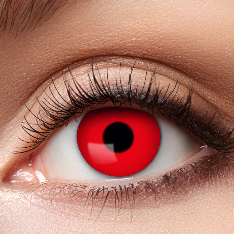 Rote Kontaktlinsen Red Devil weich 3 Monate haltbar Kostüm-Zubehör Halloween Fasching Karneval Mottoparty Rote Kontaktlinsen Red Devil weich 3 Monate haltbar Kostüm-Zubehör Halloween Fasching Karneval Mottoparty