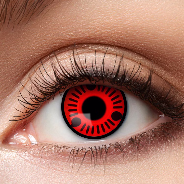 Manga Kontaktlinsen Rot Itachi weich 3 Monate haltbar Kostüm-Zubehör Comic Cosplay Fasching Karneval Halloween Mottoparty Manga Kontaktlinsen Rot Itachi weich 3 Monate haltbar Kostüm-Zubehör Comic Cosplay Fasching Karneval Halloween Mottoparty