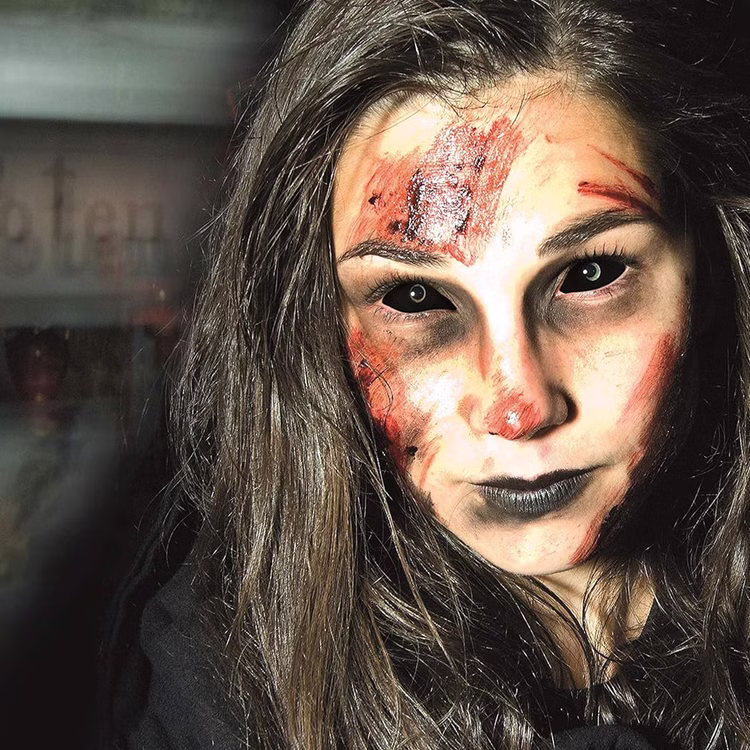 Schwarze Kontaktlinsen Sclera für das ganze Auge 6 Monate haltbar ohne Sehstärke Hexe Zombie Halloween-Zubehör Fasching Karneval Mottoparty Schwarze Kontaktlinsen Sclera für das ganze Auge 6 Monate haltbar ohne Sehstärke Hexe Zombie Halloween-Zubehör Fasching Karneval Mottoparty