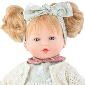 Puppe Leonie 40 cm mit langen Haaren  Weichkörper für Kinder Spielzeug-Puppe Spielpuppe Spielwaren Geschenkidee Geburtstag