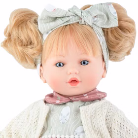Puppe Leonie 40 cm mit langen Haaren Weichkörper für Kinder Spielzeug-Puppe Spielpuppe Spielwaren Geschenkidee Geburtstag