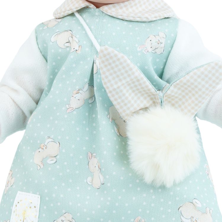 Puppe Leni 40 cm mit langen Haaren & Schnuller Weichkörper für Kinder Puppe Leni 40 cm mit langen Haaren & Schnuller Weichkörper für Kinder Spielzeug-Puppe Spielpuppe Spielwaren Geschenkidee Geburtstag Ostern