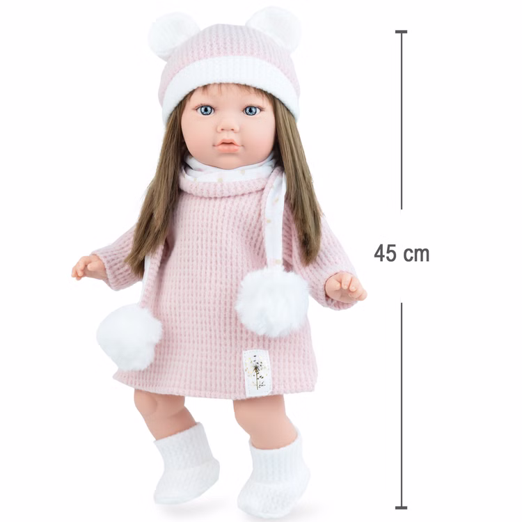 Puppe Pia 45 cm mit langen braunen Haaren Weichkörper für Kinder Spielzeug-Puppe Spielpuppe Spielwaren Geschenkidee Geburtstag Weihnachten Puppe Pia 45 cm mit langen braunen Haaren Weichkörper für Kinder Spielzeug-Puppe Spielpuppe Spielwaren Geschenkidee Geburtstag Weihnachten