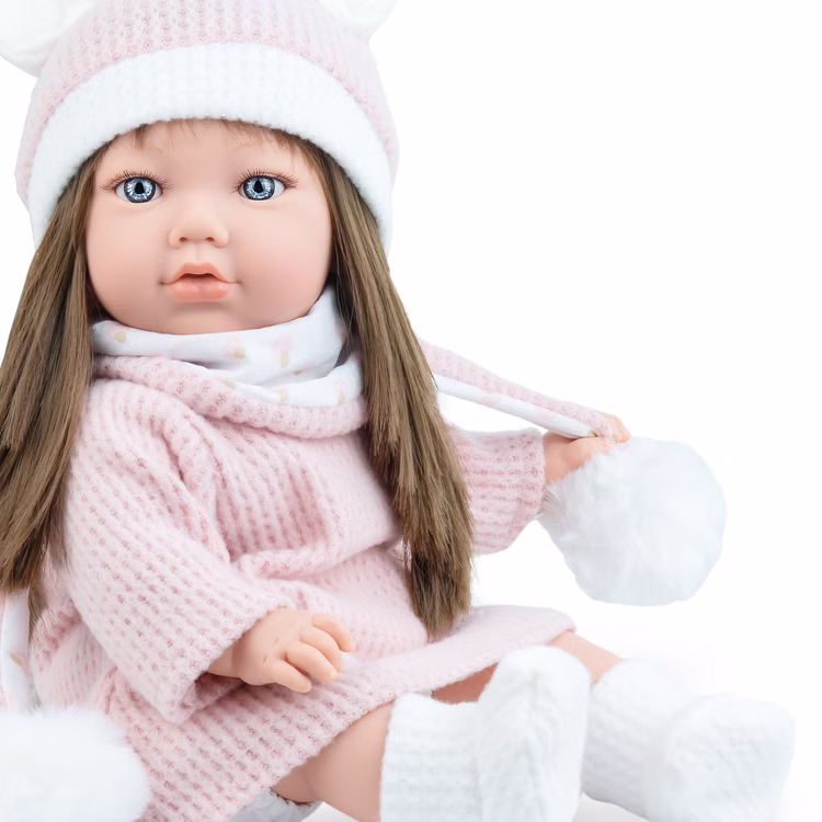 Puppe Pia 45 cm mit langen braunen Haaren Weichkörper für Kinder Spielzeug-Puppe Spielpuppe Spielwaren Geschenkidee Geburtstag Weihnachten Puppe Pia 45 cm mit langen braunen Haaren Weichkörper für Kinder Spielzeug-Puppe Spielpuppe Spielwaren Geschenkidee Geburtstag Weihnachten