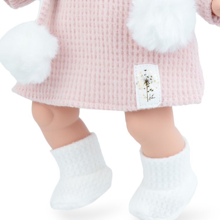 Puppe Pia 45 cm mit langen braunen Haaren Weichkörper für Kinder Spielzeug-Puppe Spielpuppe Spielwaren Geschenkidee Geburtstag Weihnachten