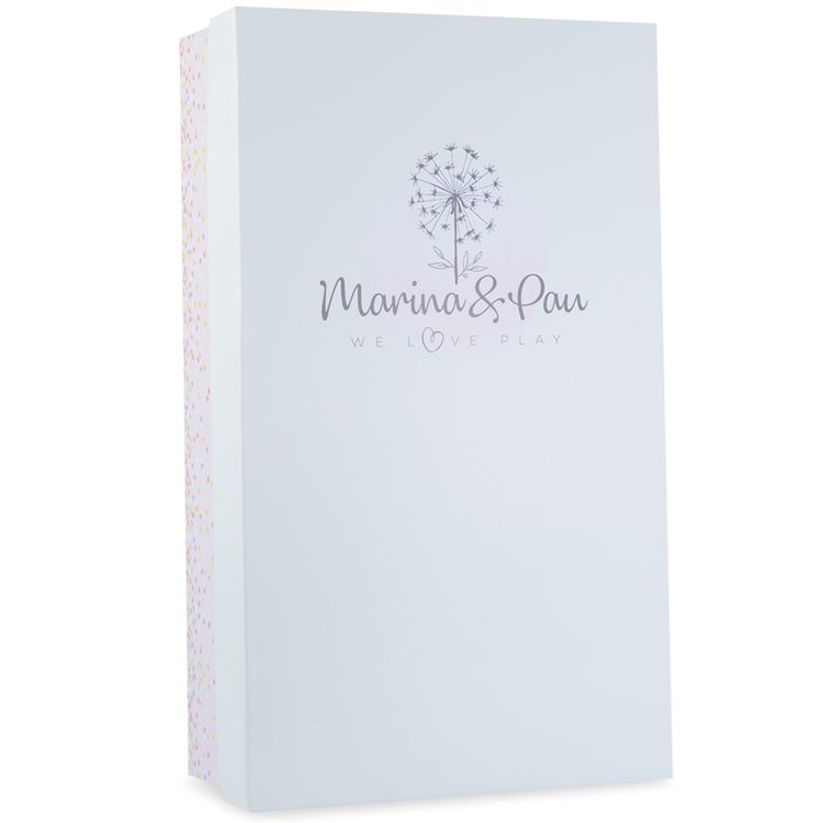 Puppe Pia 45 cm mit langen braunen Haaren Weichkörper für Kinder Spielzeug-Puppe Spielpuppe Spielwaren Geschenkidee Geburtstag Weihnachten