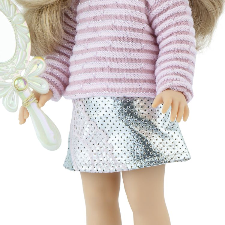 Puppe Taylor 40 cm mit langen blonden Haaren und Vinylkörper für Kinder Spielzeug-Puppe Spielpuppe Spielwaren Geschenkidee Geburtstag Weihnachten