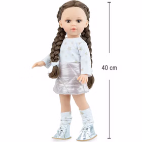 Puppe Linda 40 cm mit braunen geflochtenen Zöpfen und Vinylkörper für Kinder Spielzeug-Puppe Spielpuppe Spielwaren Geschenkidee Geburtstag Weihnachten Puppe Linda 40 cm mit braunen geflochtenen Zöpfen und Vinylkörper für Kinder Spielzeug-Puppe Spielpuppe Spielwaren Geschenkidee Geburtstag Weihnachten