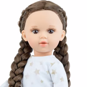 Puppe Linda 40 cm mit braunen geflochtenen Zöpfen und Vinylkörper für Kinder Spielzeug-Puppe Spielpuppe Spielwaren Geschenkidee Geburtstag Weihnachten Puppe Linda 40 cm mit braunen geflochtenen Zöpfen und Vinylkörper für Kinder Spielzeug-Puppe Spielpuppe Spielwaren Geschenkidee Geburtstag Weihnachten