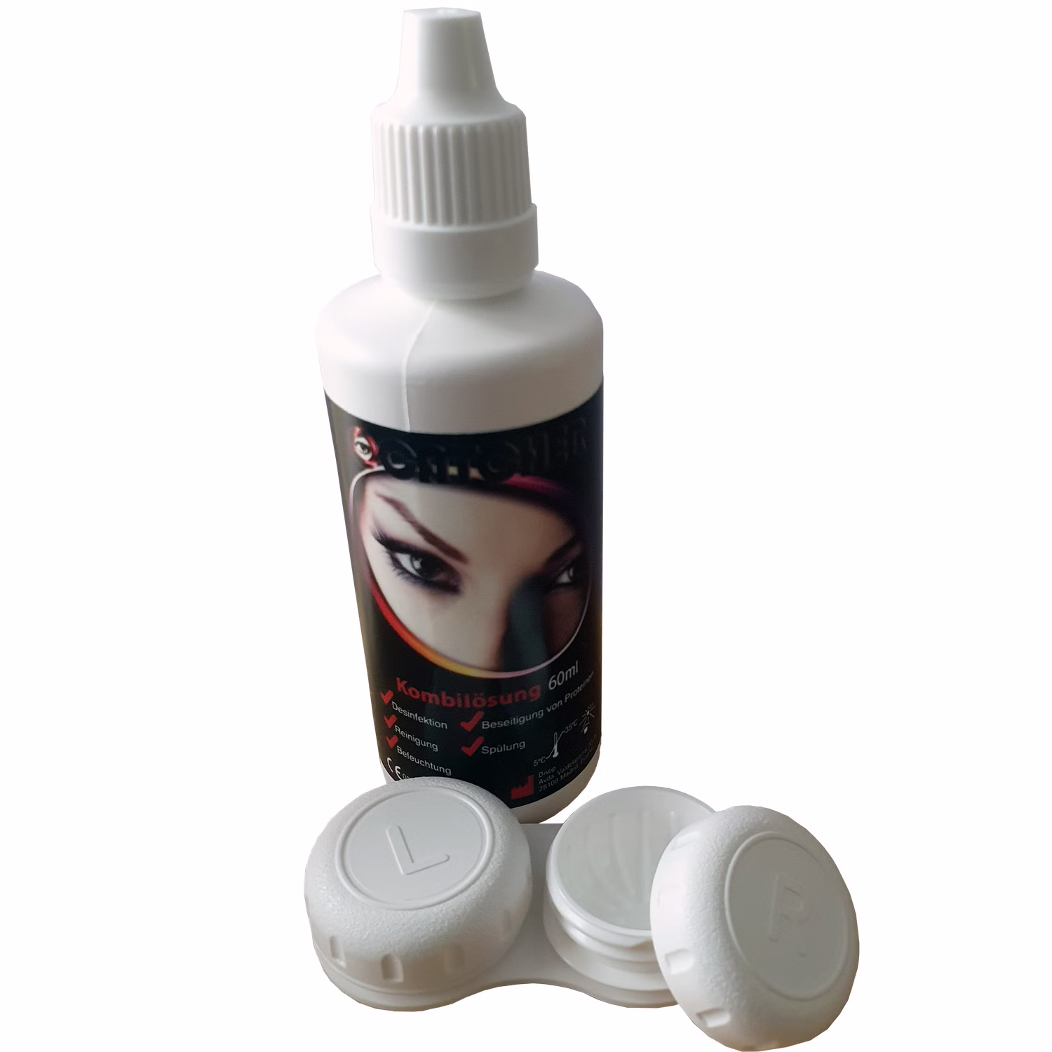 Schwarze Kontaktlinsen Black Witch weich inkl. 60 ml Kombilösung mit Behälter Kontaktlinsen-Zubehör Kostüm-Zubehör Halloween Fasching Karneval Mottoparty Schwarze Kontaktlinsen Black Witch weich inkl. 60 ml Kombilösung mit Behälter Kontaktlinsen-Zubehör Kostüm-Zubehör Halloween Fasching Karneval Mottoparty