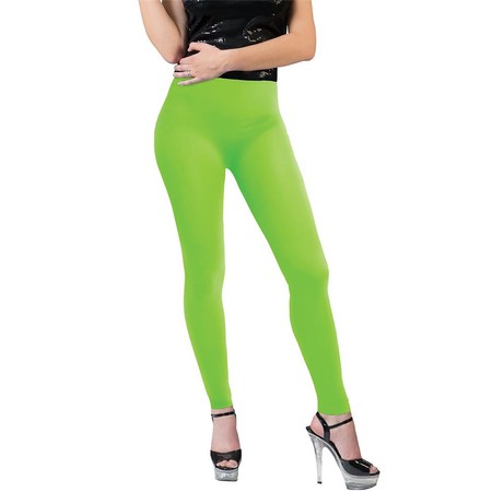 Leggings Neon Grün 80 und 90er Party Kostüm-Zubehör für Damen