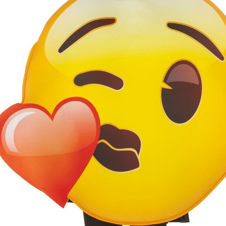 Emoji Kostüm Kuss zuwerfendes Gesicht Kussmund für Teenager und Erwachsene Emoji Kostüm Kuss zuwerfendes Gesicht Kussmund für Teenager und Erwachsene von Vorne