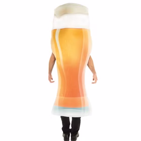 Bier Kostüm Bierglas für Herren von Hinten