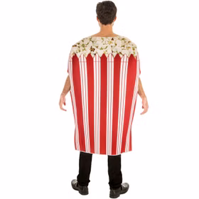 Popcorn Kostüm Popcorn-Tüte für Erwachsene von Hinten