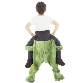 Dino Kostüm reitender Triceratops Huckepack für Kinder von Vorne