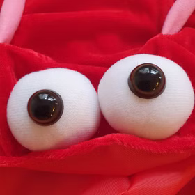 Hummer Kostüm Lobster Harry für Herren Onesize rot Tier Tierkostüm Krabbe Fasching Karneval Mottoparty Detailansicht Kapuze mit großen Augen Hummer Kostüm Lobster Harry für Herren von Vorne