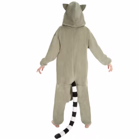 Waschbär Kostüm Kigurumi für Damen von Hinten