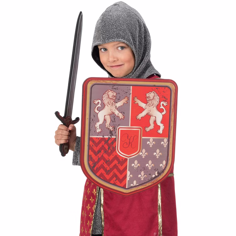 Ritter Schild 29 x 35 cm Leo Löwenherz aus Schaumstoff für Kinder Rollenspiel Kostüm-Zubehör Fasching Karneval Mottoparty Kinderfasching Kindergeburtstag Ritter Schild 29 x 35 cm Leo Löwenherz aus Schaumstoff für Kinder Rollenspiel Kostüm-Zubehör Fasching Karneval Mottoparty Kinderfasching Kindergeburtstag