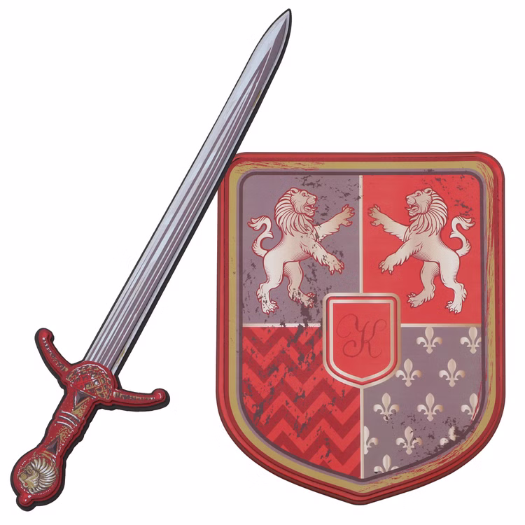 Ritter-Set Schwert & Schild Leo Löwenherz aus Schaumstoff für Kinder Rollenspiel Kostüm-Zubehör Mittelalter Fasching Karneval Kinderfasching Kindergeburtstag Ritter-Set Schwert & Schild Leo Löwenherz aus Schaumstoff für Kinder Rollenspiel Kostüm-Zubehör Mittelalter Fasching Karneval Kinderfasching Kindergeburtstag