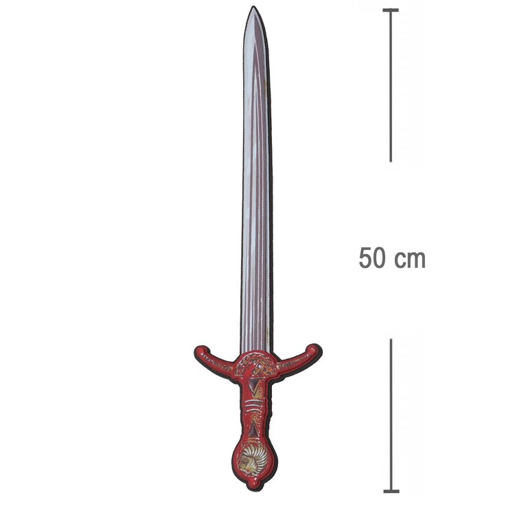 Ritter-Set Schwert & Schild Leo Löwenherz aus Schaumstoff für Kinder Rollenspiel Kostüm-Zubehör Mittelalter Fasching Karneval Kinderfasching Kindergeburtstag