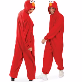 Monster Kostüm Kuschelmonster Omle Rot für Erwachsene Gr. L-XXL Fasching Karneval Mottoparty Unisex-Kostüm Monster Kostüm Kuschelmonster Omle Rot für Erwachsene von Hinten und von Vorne