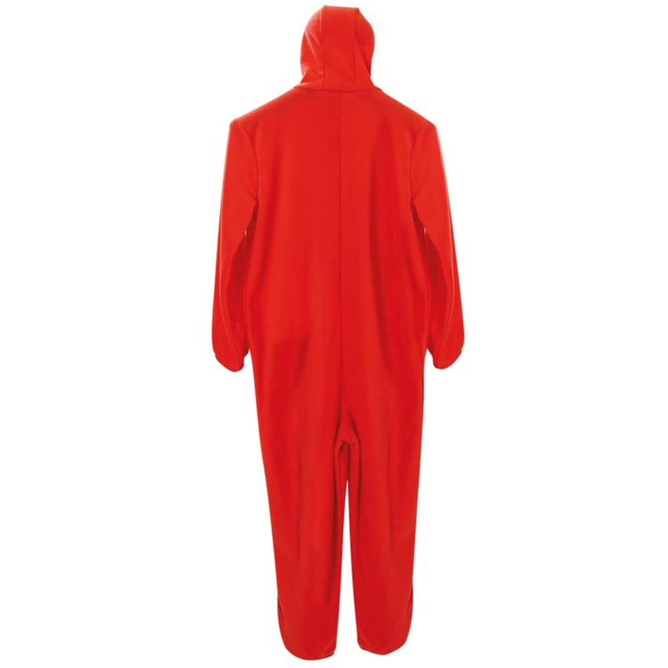 Monster Kostüm Kuschelmonster Omle Rot für Erwachsene Monster Kostüm Kuschelmonster Omle Rot für Erwachsene von Hinten und von Vorne