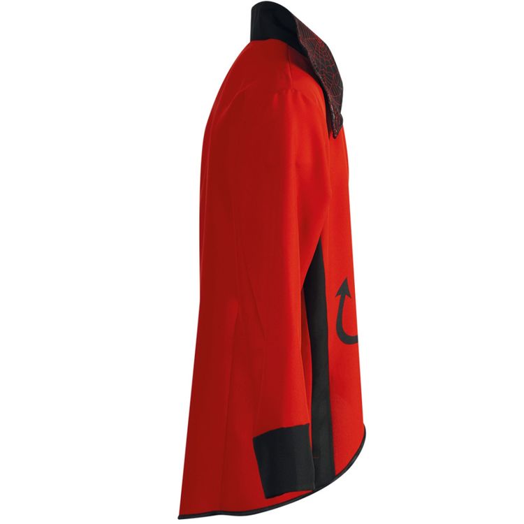 Teufel Kostüm LED Sakko Lucifer für Herren Teufel Kostüm LED Sakko Lucifer für Herren von Vorne mit LED-Symbol