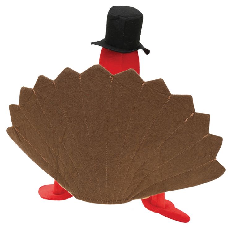 Huhn Mütze Verrückter Truthahn KW 58 cm für Herren Huhn Mütze Verrückter Truthahn für Herren von Vorne