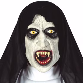 Böse Nonne Maske von Vorn