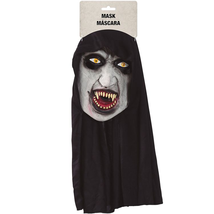 Böse Nonne Maske Halloween Screaming Nun aus Latex für Erwachsene Böse Nonne Maske von Vorn