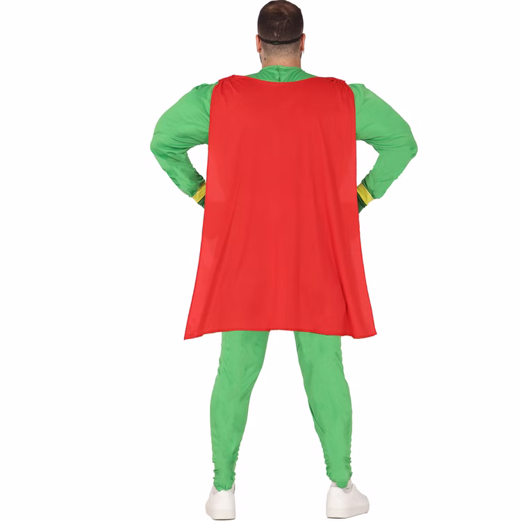 Cannabis Kostüm Marihuana Superheld für Herren Gr. L-XL grün Fasching Karneval Mottoparty Cannabis Kostüm Marihuana Superheld für Herren von Hinten