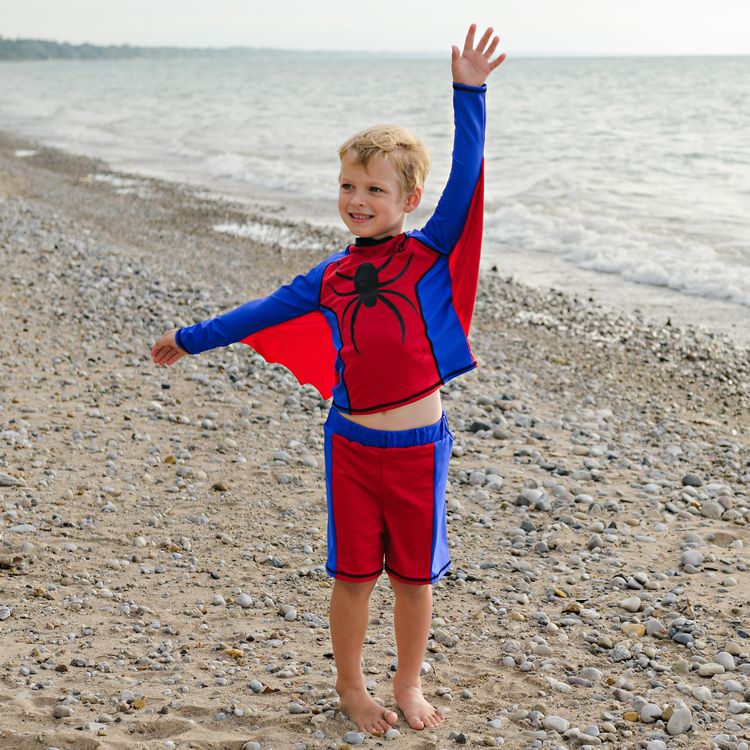 UV-Kleidung Super Spider 2-tlg. UPF 50+ UV Schützend Bademode für Kinder UV-Kleidung Super Spider 2-tlg. UPF 50+ UV Schutz Bademode für Kinder 3-6 Jahre