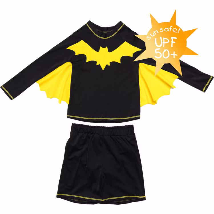 UV-Kleidung Super Bat Fledermaus 2-tlg. UPF 50+ UV Schutz Bademode für Kinder UV-Kleidung Super Bat Fledermaus 2-tlg. UPF 50+ UV Schutz Bademode für Kinder