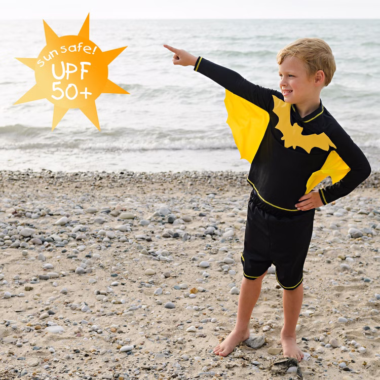 UV-Kleidung Super Bat Fledermaus 2-tlg. UPF 50+ UV Schutz Bademode für Kinder UV-Kleidung Super Bat Fledermaus 2-tlg. UPF 50+ UV Schutz Bademode für Kinder