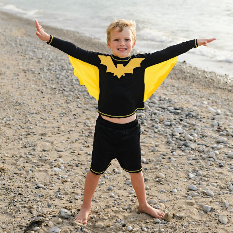 UV-Kleidung Super Bat Fledermaus 2-tlg. UPF 50+ UV Schützend Bademode für Kinder UV-Kleidung Super Bat Fledermaus 2-tlg. UPF 50+ UV Schutz Bademode für Kinder