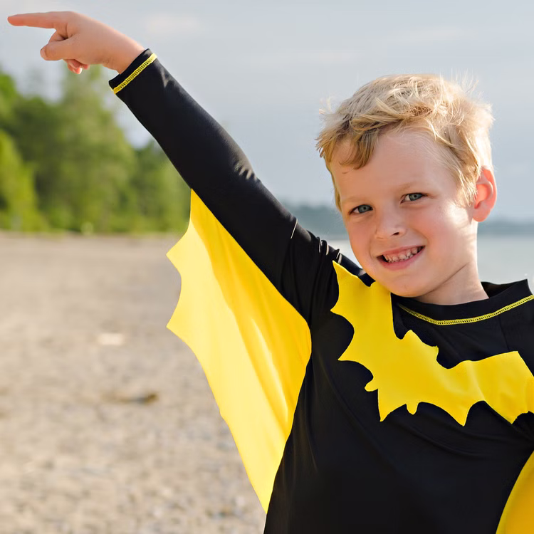 UV-Kleidung Super Bat Fledermaus 2-tlg. UPF 50+ UV Schutz Bademode für Kinder UV-Kleidung Super Bat Fledermaus 2-tlg. UPF 50+ UV Schutz Bademode für Kinder