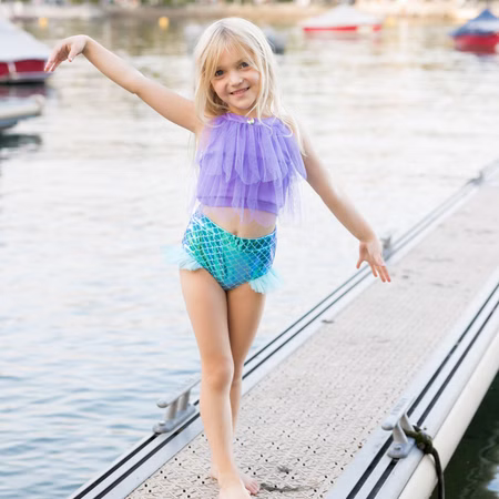 UV-Kleidung Meerjungfrau 2-tlg. UPF 50+ UV Schutz Bademode für Mädchen 3-6 Jahre UV-Kleidung Meerjungfrau 2-tlg. UPF 50+ UV Schutz Bademode für Mädchen 3-6 Jahre