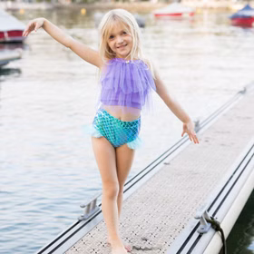 UV-Kleidung Meerjungfrau 2-tlg. UPF 50+ UV Schutz Bademode für Mädchen 3-6 Jahre UV-Kleidung Meerjungfrau 2-tlg. UPF 50+ UV Schutz Bademode für Mädchen 3-6 Jahre