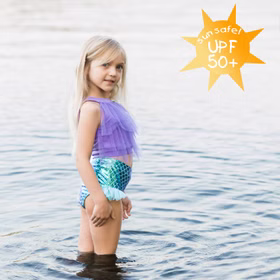 UV-Kleidung Meerjungfrau 2-tlg. UPF 50+ UV Schutz Bademode für Mädchen 3-6 Jahre UV-Kleidung Meerjungfrau 2-tlg. UPF 50+ UV Schutz Bademode für Mädchen 3-6 Jahre