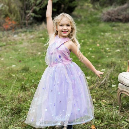 Sommerkleid Taylor's Prinzessin Kleid Lila mit Tüll Kostüm Sängerin für Kinder