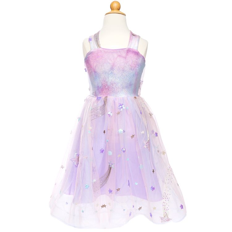 Sommerkleid Taylor's Prinzessin Kleid Lila mit Tüll Kostüm Sängerin für Kinder