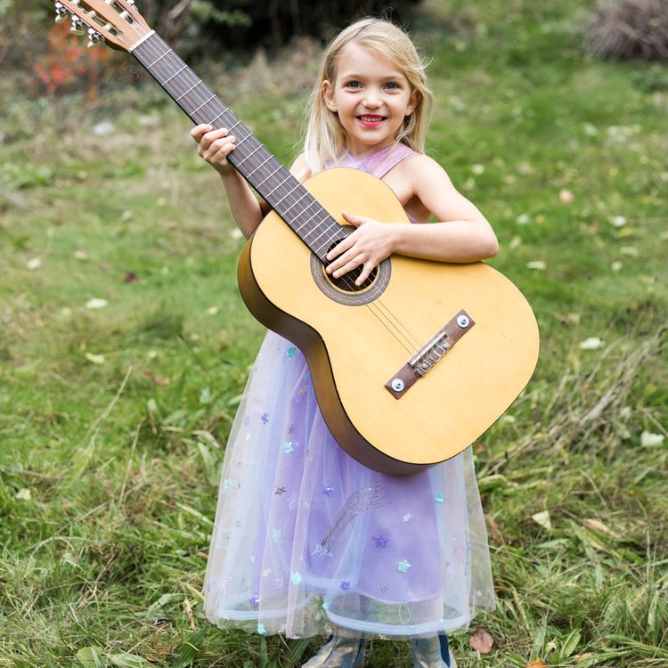 Sommerkleid Taylor's Prinzessin Kleid Lila mit Tüll Kostüm Sängerin für Kinder