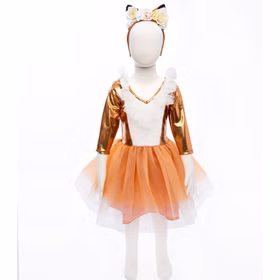 Fuchs Kostüm Kleid Fanny Fox mit Haarreif für Kinder Gr. 98-128 Fuchs Kostüm Kleid Fanny Fox mit Haarreif für Kinder Gr. 98-128