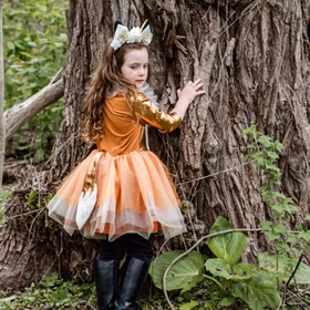 Fuchs Kostüm Kleid Fanny Fox mit Haarreif für Kinder Gr. 98-128 Fuchs Kostüm Kleid Fanny Fox mit Haarreif für Kinder Gr. 98-128